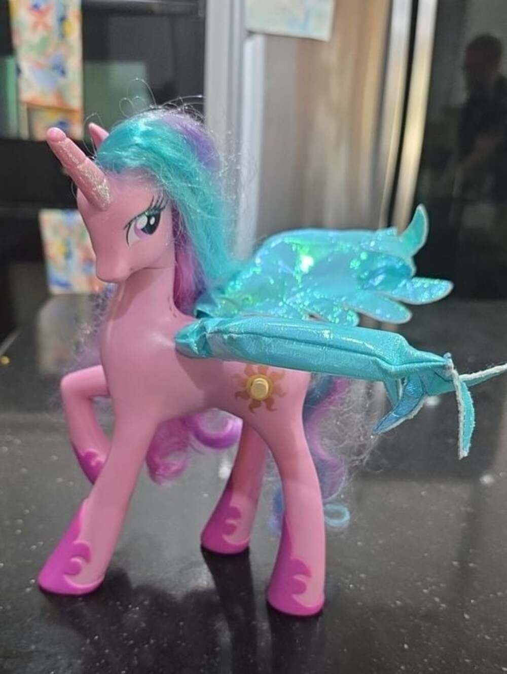 My Little Pony Princess Celestia Talking Light Up Figure Hasbro G4 2010 Vintage